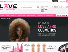Tablet Screenshot of loveafrocosmetics.com